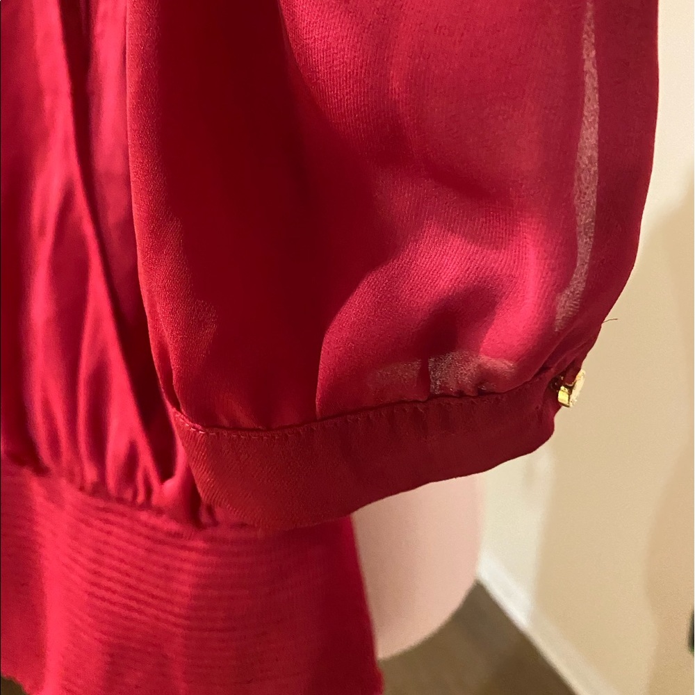 Bebe Red Top - Picture 10 of 12
